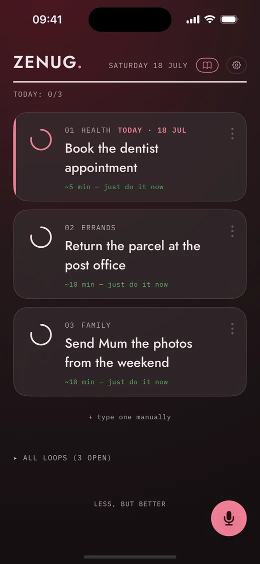 ZENUG board lit in Rosé